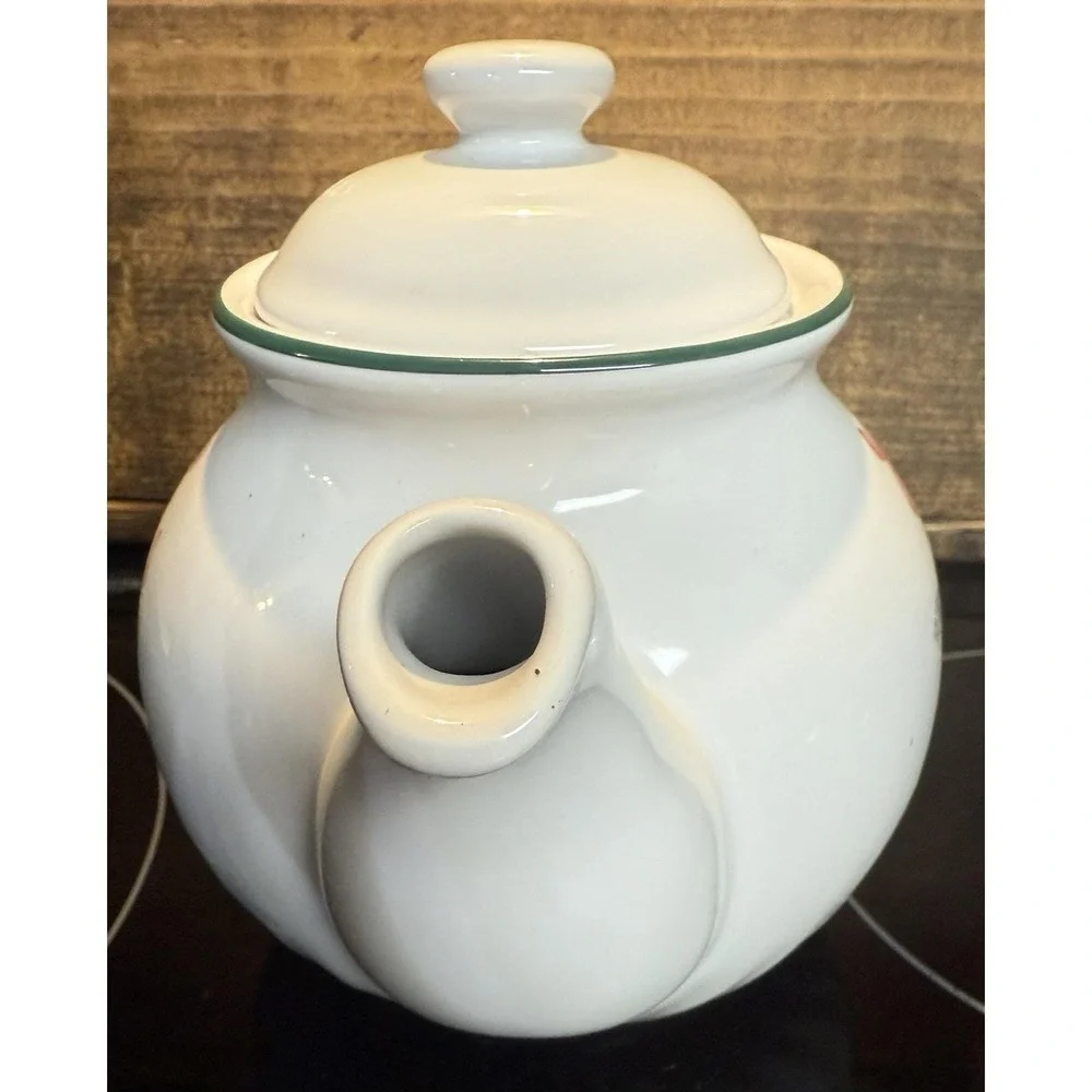 Corelle Holiday Tea Pot‎ Stoneware Callaway Christmas Ivy Topiary Teapot